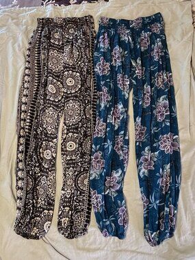 Lotus & Luna Harem Pants - Size S (Petite) *2 Pair*